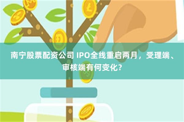 南宁股票配资公司 IPO全线重启两月，受理端、审核端有何变化？