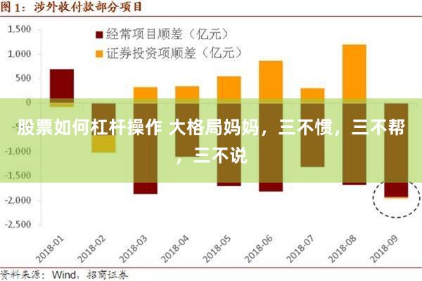 股票如何杠杆操作 大格局妈妈，三不惯，三不帮，三不说